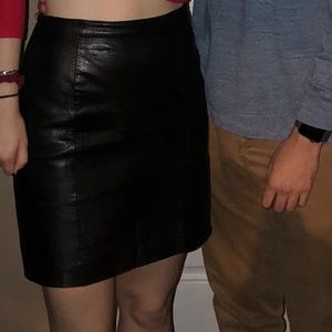 Vintage Leather Skirt